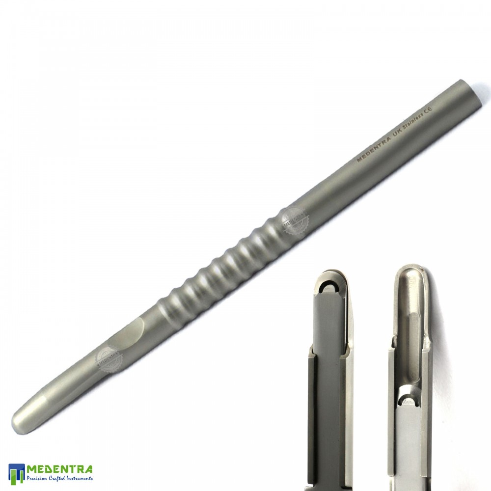 Dental Bone Scraper Straight Implant Harvester Collector Hand Held